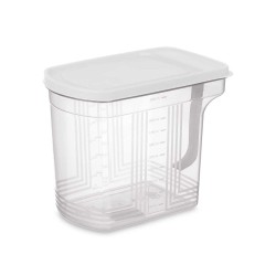 Organizador para Nevera Gris Transparente Plástico 2,5 L 20,5 x 17 x 13 cm (24 Unidades)