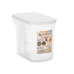 Organizador para Nevera Gris Transparente Plástico 2,5 L 20,5 x 17 x 13 cm (24 Unidades)