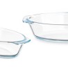 Fuente de Cocina Con asas Transparente Vidrio de Borosilicato 700 ml 23,6 x 5,3 x 13 cm (18 Unidades)