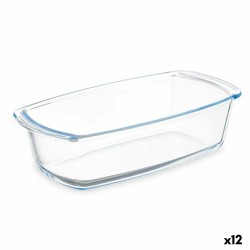 Plat à Gratin Avec des poignées Transparent Verre Borosilicaté 1,6 L 27 x 7,2 x 14 cm (12 Unités)