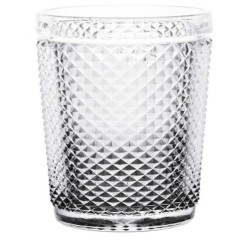 Verre Diamant Transparent Anthracite verre 300 ml (6 Unités)