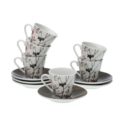 Juego de 6 Tazas de Café Versa Balbec Porcelana