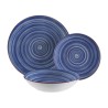 Vajilla Versa Artesia Azul Porcelana 18 Piezas