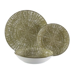 Assiettes Versa Everly Porcelaine 18 Pièces