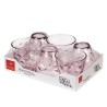 Set de Vasos Bormioli Rocco Flora Rosa Vidrio 260 ml 6 Unidades