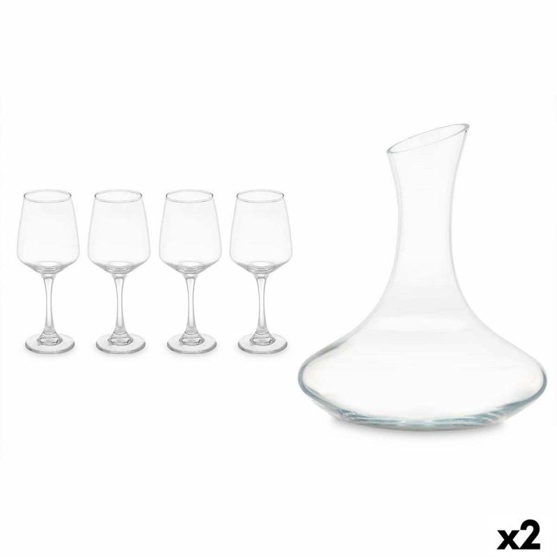 Set de jarra con vasos 420 ml 1,8 L (2 Unidades)