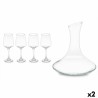 Set de jarra con vasos 420 ml 1,8 L (2 Unidades)