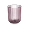 Glass Stripes Pink Crystal 270 ml (6 Units)