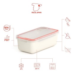 Récipient de Conservation des Aliments Valira 6090/9 Hermétique Blanc Thermoplastique PBT 750 ml