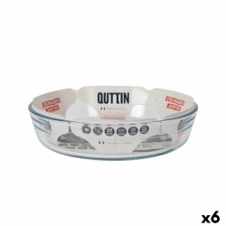 Fuente para Horno Quttin   Vidrio 1,7 L ø 23 x 5,3 cm (6 Unidades)