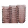 Set de Copas Home ESPRIT Rosa Cristal 150 ml (6 Unidades)