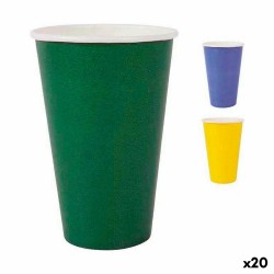 Set de Verres Algon Produits à usage unique Carton Multicouleur 10 Pièces 350 ml (20 Unités)