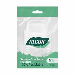 Lot de bols réutilisables Algon Sauces 10 Pièces Plastique 45 ml (36 Unités)