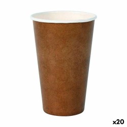 Set de Verres Algon Produits à usage unique Carton papier kraft 35 Pièces 350 ml (20 Unités)