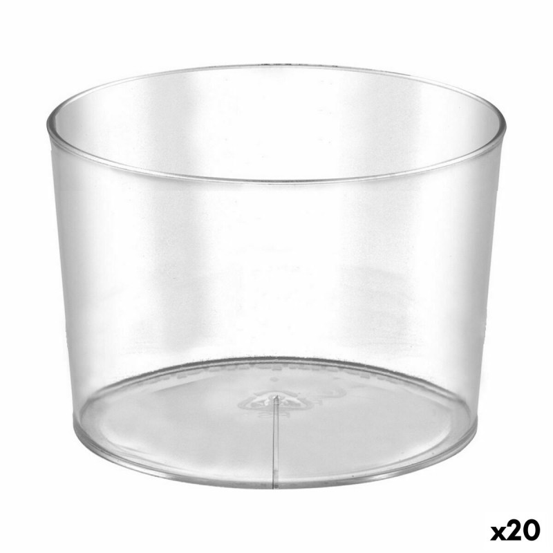 Lot de verres réutilisables Algon 230 ml Plastique 12 Pièces (20 Unités)