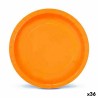 Plate set Algon Disposable 20 cm Cardboard Yellow 10 Pieces (36 Units)