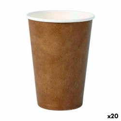 Set de Verres Algon Produits à usage unique Carton papier kraft 45 Pièces 220 ml (20 Unités)