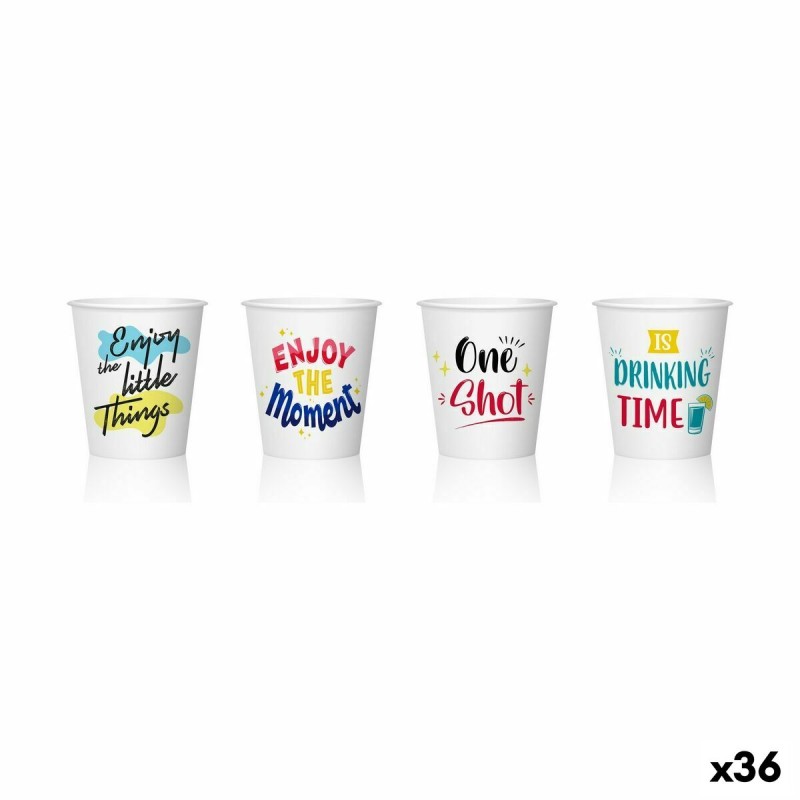 Set de Vasos de Chupito Algon Desechables Cartón 40 Piezas 50 ml (36 Unidades)