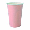 Set de Vasos Algon Desechables Cartón Rosa 20 Piezas 220 ml (20 Unidades)