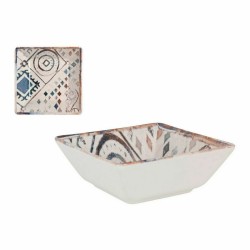 Bol La Mediterránea Grecia Porcelana Azul Marrón 13 x 13 x 5 cm (28 Unidades)