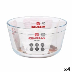 Bandeja para Horno Quttin 104639 Vidrio 2,9 L (4 Unidades) (21,5 cm)