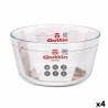 Plateau pour Four Quttin 104639 verre 2,9 L (4 Unités) (21,5 cm)