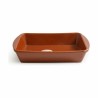 Fuente de Cocina Azofra Barro cocido Rectangular 29 x 20 x 6 cm (4 Unidades)