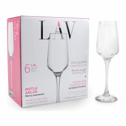 Set of cups LAV Lal 6 Pieces (4 Units) (6 pcs)