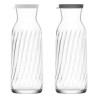 Glass Bottle LAV 1,2 L With lid (12 Units)