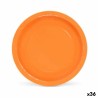 Set de Platos Algon Desechables Cartón Naranja (36 Unidades)