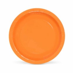 Plate set Algon Disposable Cardboard Orange (36 Units)