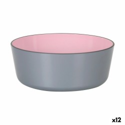 Bowl Inde Melamin Pink/Grey (12 Units)