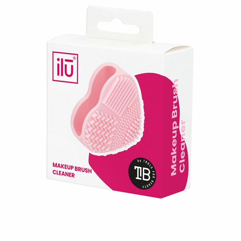 Nettoyeur pour pinceaux de maquillage Ilū Brush Cleaner Coeur Silicone (1 Unités)