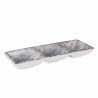 Snack tray La Mediterránea Stonehenge 3 Compartments 26 x 8,5 x 3,3 cm (24 Units)