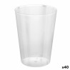 Lot de verres réutilisables Algon Transparent Cidre 40 Unités 500 ml (10 Pièces)