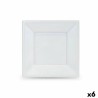 Lot d'assiettes réutilisables Algon Blanc Plastique 18 x 18 x 1,5 cm (36 Unités)