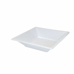 Lot d'assiettes réutilisables Algon Blanc Plastique (36 Unités)