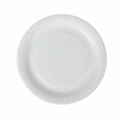 Set de Platos Algon Desechables Blanco Cartón 23 cm (36 Unidades)