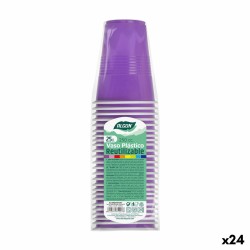 Lot de verres réutilisables Algon Fuchsia 24 Unités 250 ml (25 Pièces)