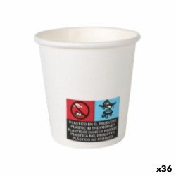 Set de Vasos Algon Cartón Desechables Blanco 36 Unidades 80 ml (50 Piezas)