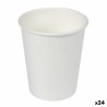 Set de Verres Algon Carton Produits à usage unique Blanc 24 Unités (50 Pièces)