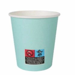 Set de Verres Algon Carton Produits à usage unique Aigue marine 36 Unités 200 ml (24 Pièces)