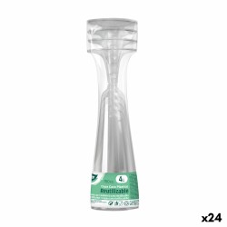 Reusable cava glasses Algon Transparent 24 Units 150 ml (4 Pieces)