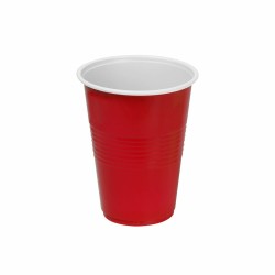 Lot de verres réutilisables Algon Rouge 24 Unités 250 ml (25 Pièces)