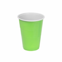 Set de vasos reutilizables Algon Verde 24 Unidades 250 ml (25 Piezas)