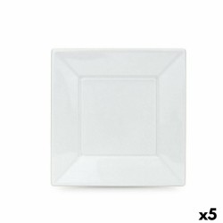 Lot d'assiettes réutilisables Algon Blanc Plastique 23 x 23 x 1,5 cm (36 Unités)