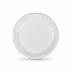 Set of reusable plates Algon White 20,5 x 20,5 x 2 cm (36 Units)