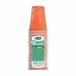 Lot de verres réutilisables Algon Orange 24 Unités 250 ml (25 Pièces)