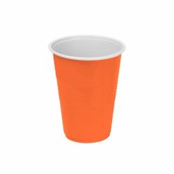 Set de vasos reutilizables Algon Naranja 24 Unidades 250 ml (25 Piezas)