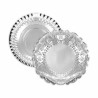 Snack tray Algon Silver Circular 23 x 23 x 1,5 cm (48 Units)